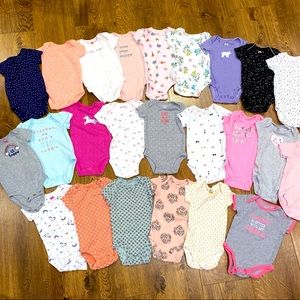 Huge 3 month baby girl bundle of onesies